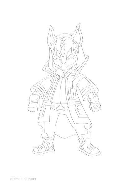 Раскраски ФОРТНАЙТ Ронин