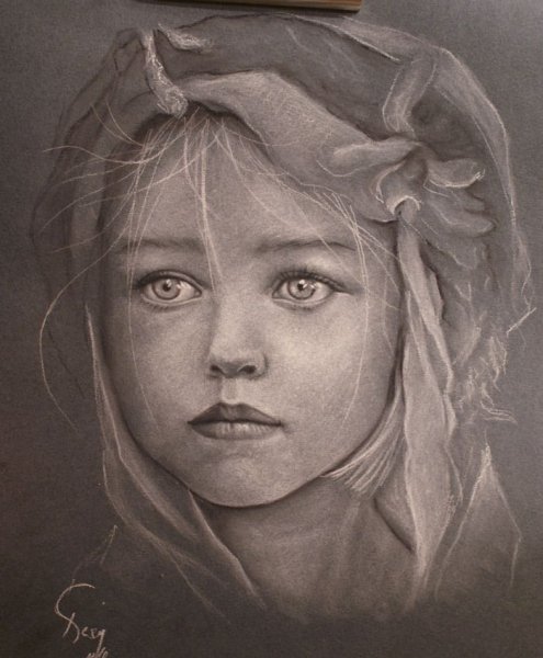 Наброски углем