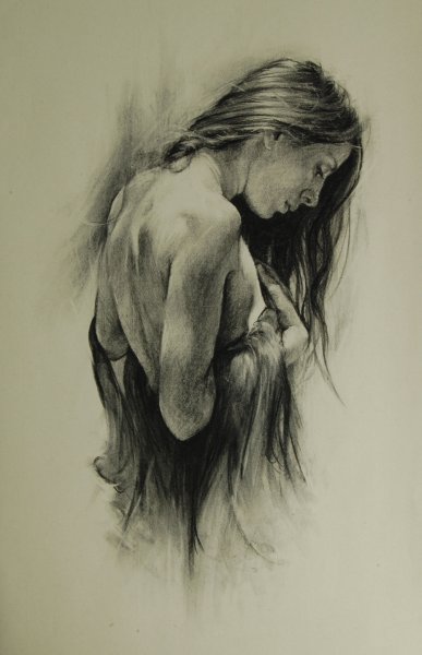 Зарисовки углем