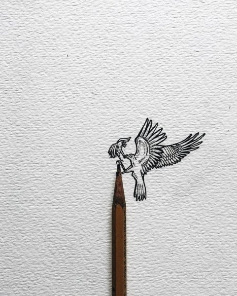 Минимализм карандашом