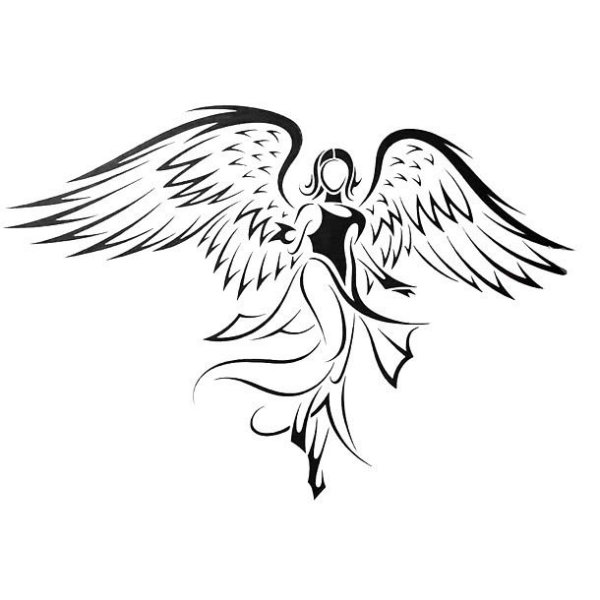 Ангел рисунок карандашом