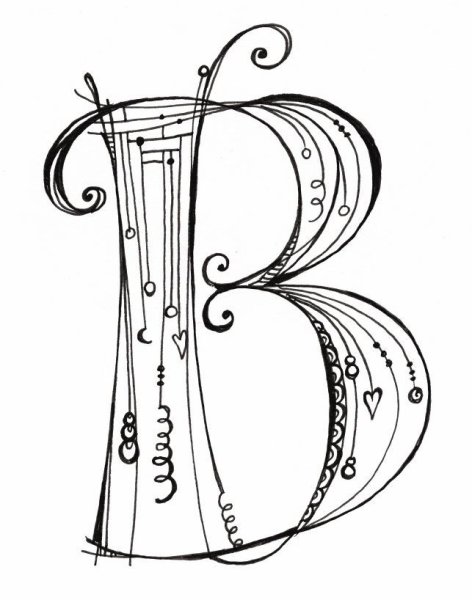 Красивые буквы карандашом