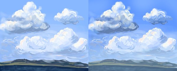 Рисование неба