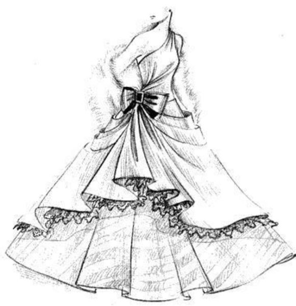 Платья для срисовывания