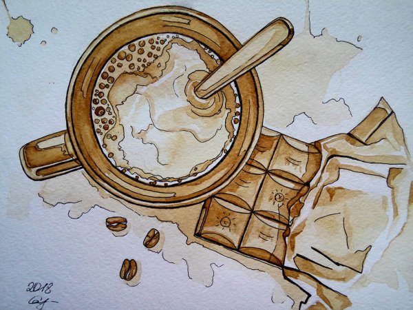 Кофейные рисунки