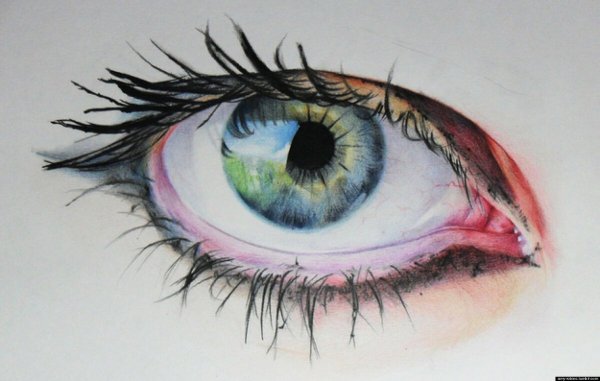 Рисунки цветными карандашами