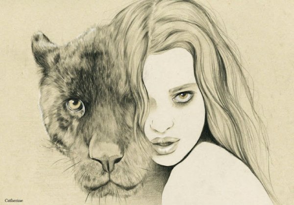 Рисунки людей животных