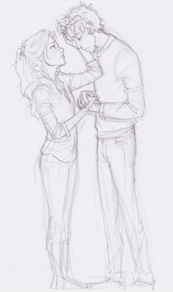 Рисунки для срисовки парочки