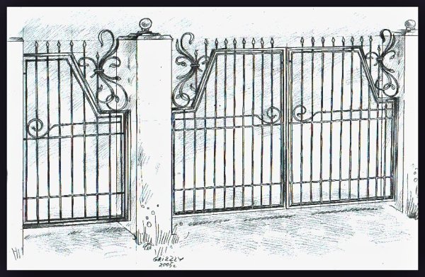 Забор карандаши