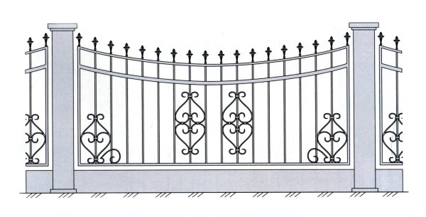 Ажурные ограды эскизы