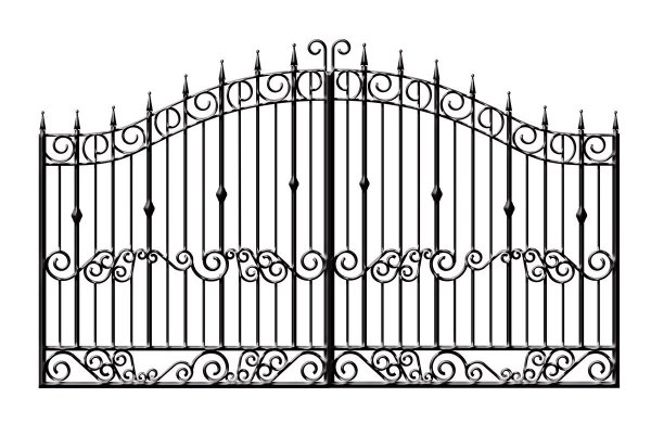 Кованый забор текстура