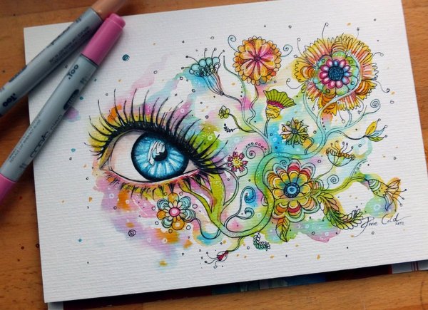 Девушка рисунок