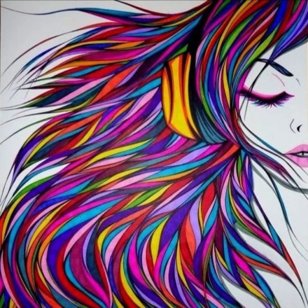 Абстракт рисунок карандашом