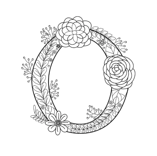 Раскраска антистресс буквы