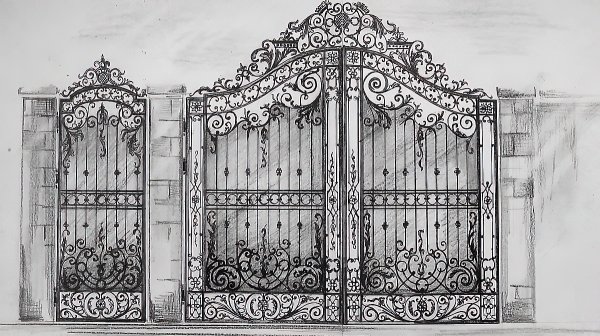 Эскизы кованых ворот