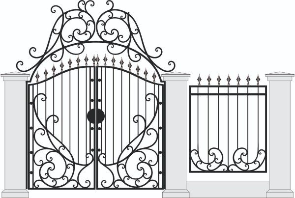 Кованые ворота эскизы