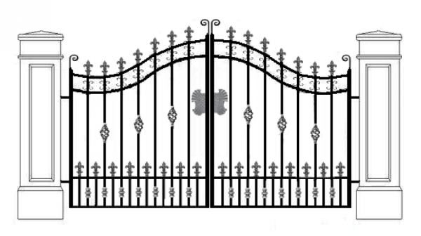 Ворота карандашом