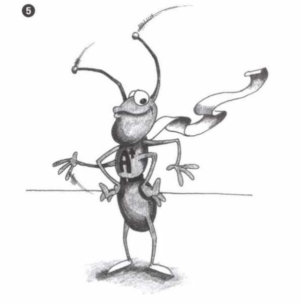 Муравей рисунок карандашом