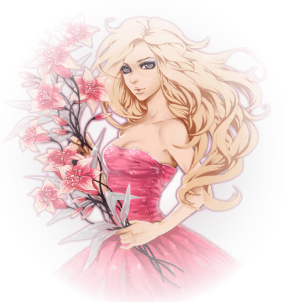 Волосы карандашом в профиль