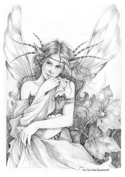 Нарисовать фею карандашом