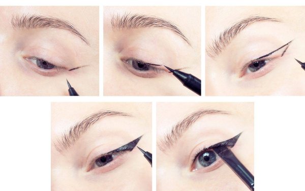 Аккуратные стрелки на глазах