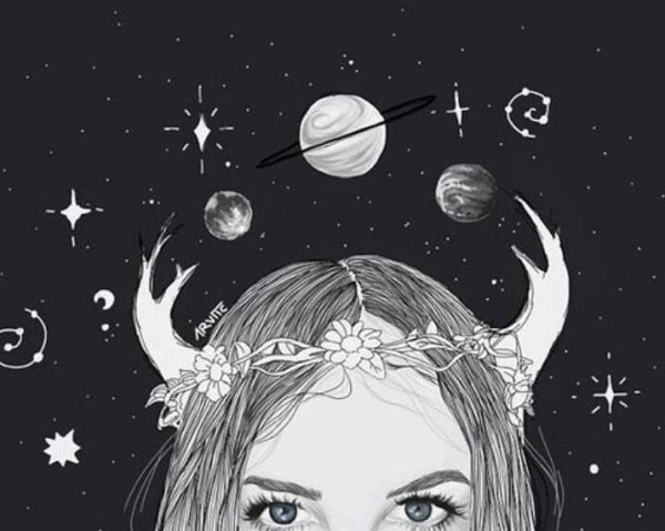 Девушка с космосом в голове