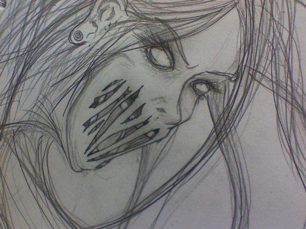 Страшные рисунки легкие