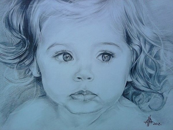 Карандаш картина для детей