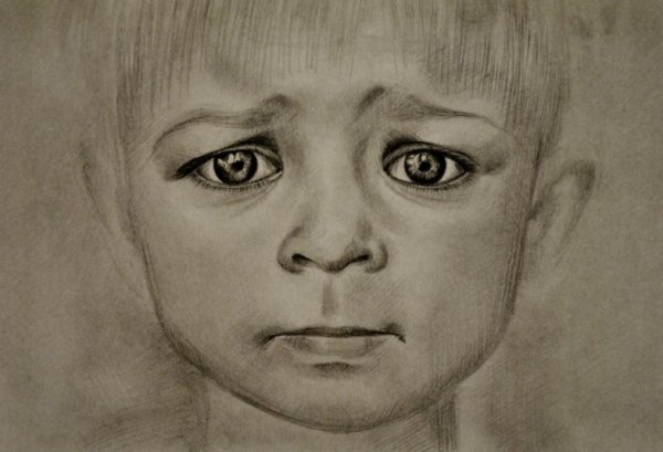 Портрет ребенка карандашом для начинающих