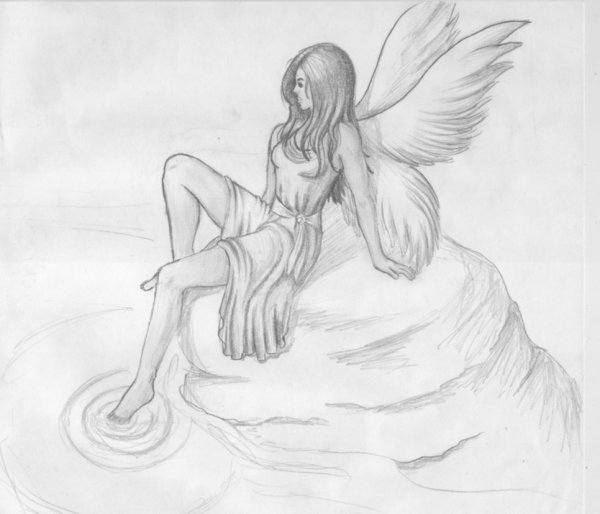 Ангел карандашом