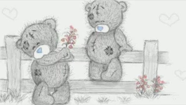 Рисунки маркерами мишка