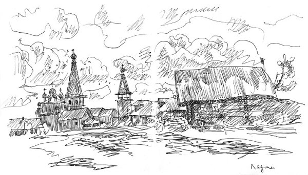 Кремль карандашом