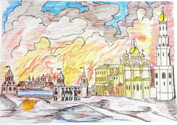 Храм Кижи рисунок