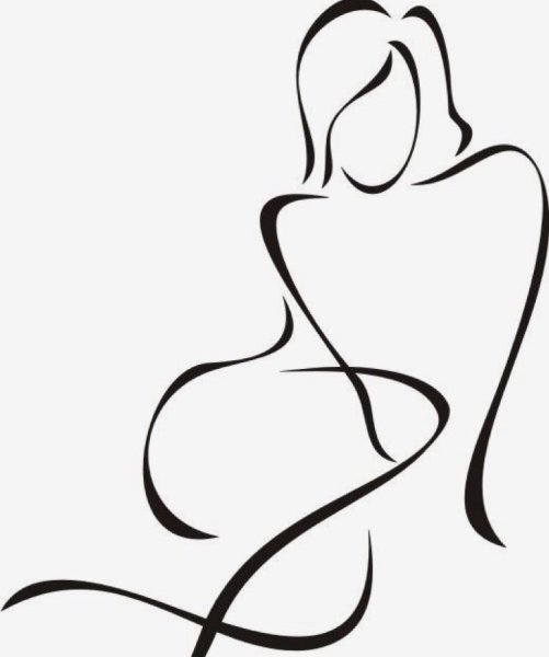 Силуэт женского тела