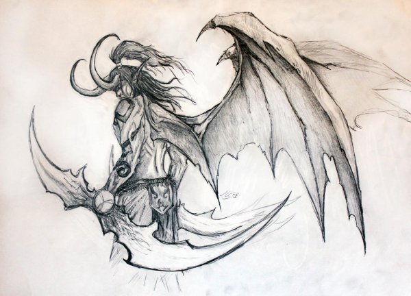 Нарисовать демона