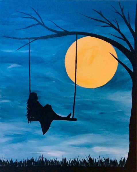 Ночь рисунок