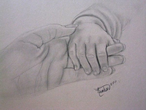 Рисунок мамы для срисовки