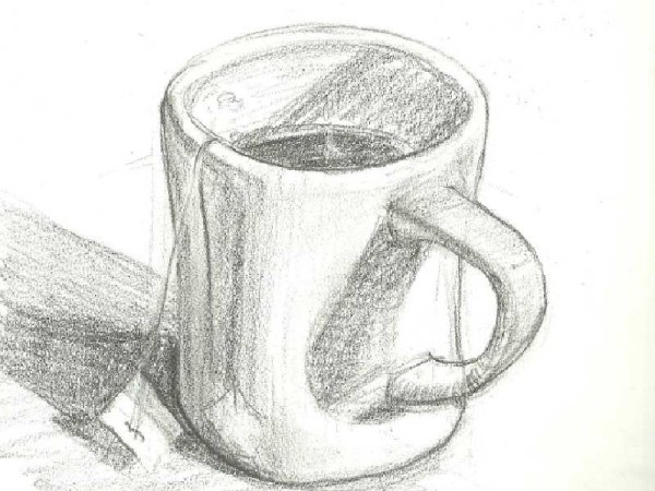 Кружка карандашом
