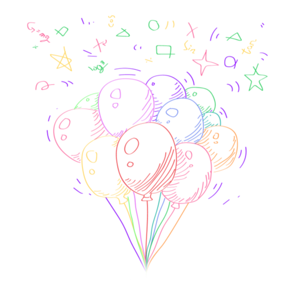 Воздушные шары раскраска