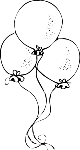 Рисование цветные воздушные шары