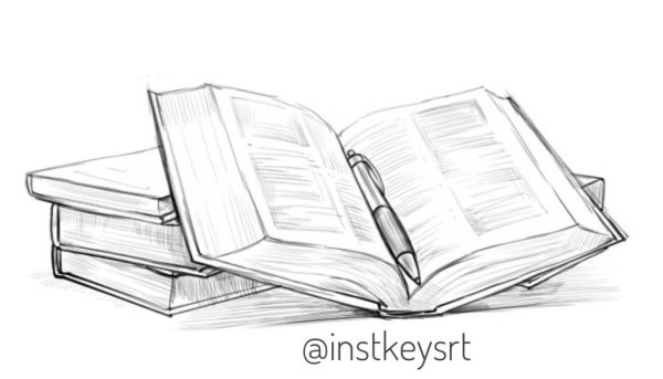 Картинки для срисовки книги