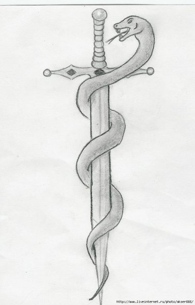 Змея для срисовки