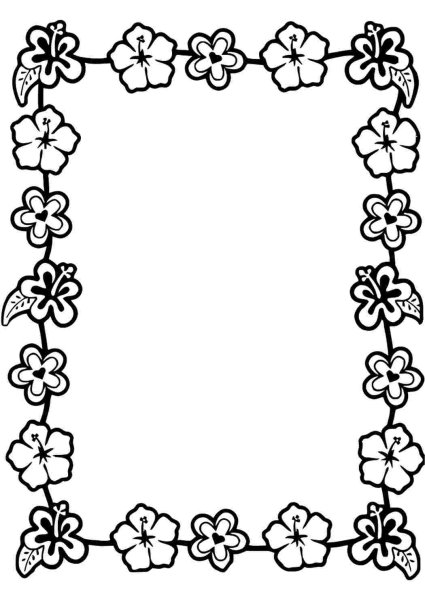 Рамка раскраска