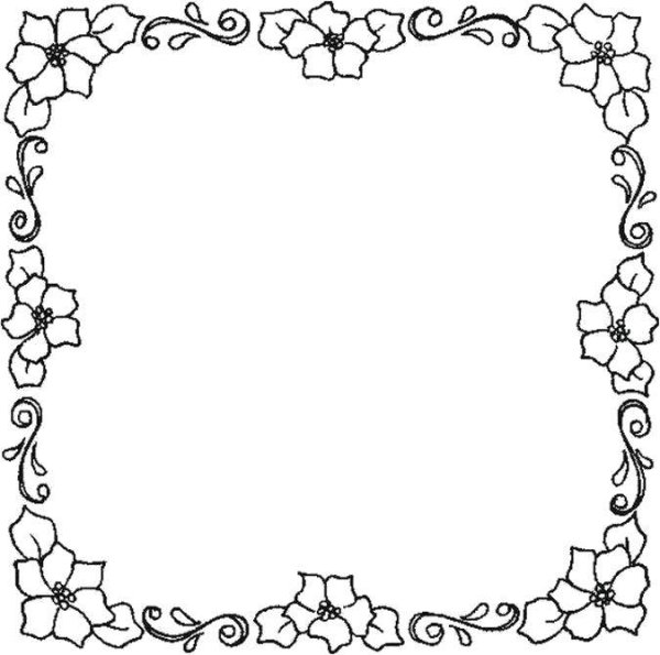 Раскраски рамочки