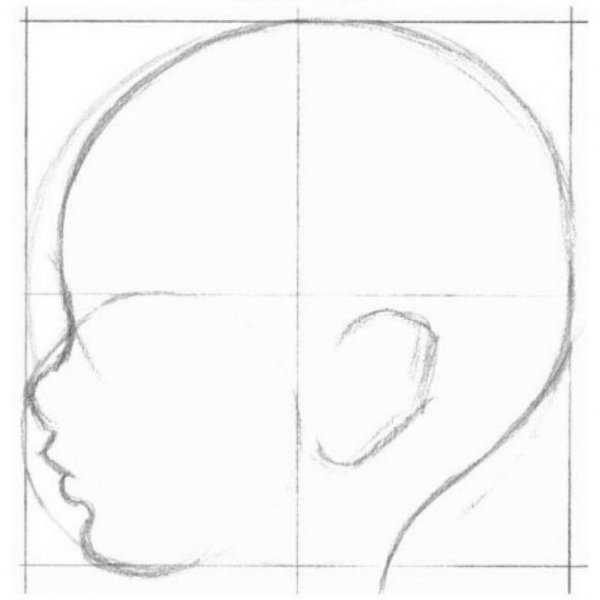 Поэтапнг рисование лица