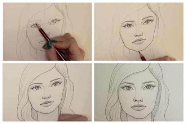 Уроки рисования лица карандашом для начинающих