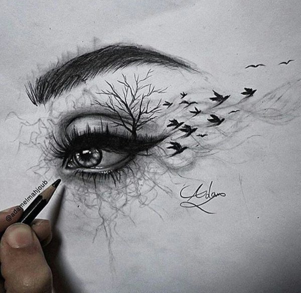 Поцелуй в губы рисунок карандашом