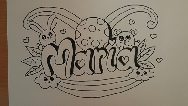 Красивый рисунок карандашом имена