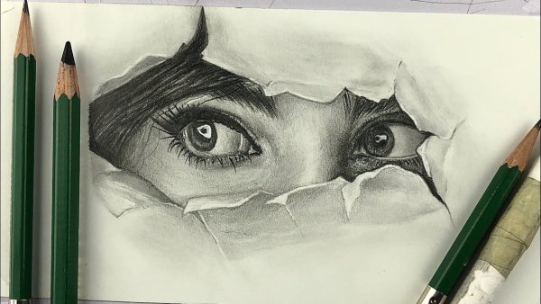 Рисунки карандашом красивые необычные