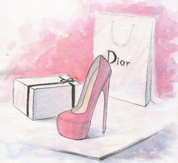 Рисунки для срисовки туфли